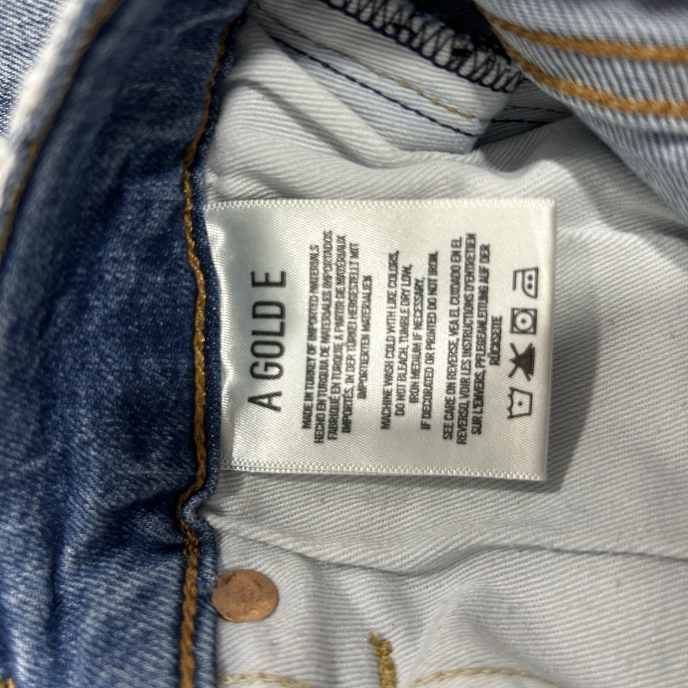 AGOLDE Sophie High Rise Cropped Skinny Jeans Size 25 Light Wash Stretch - Picture 10 of 11